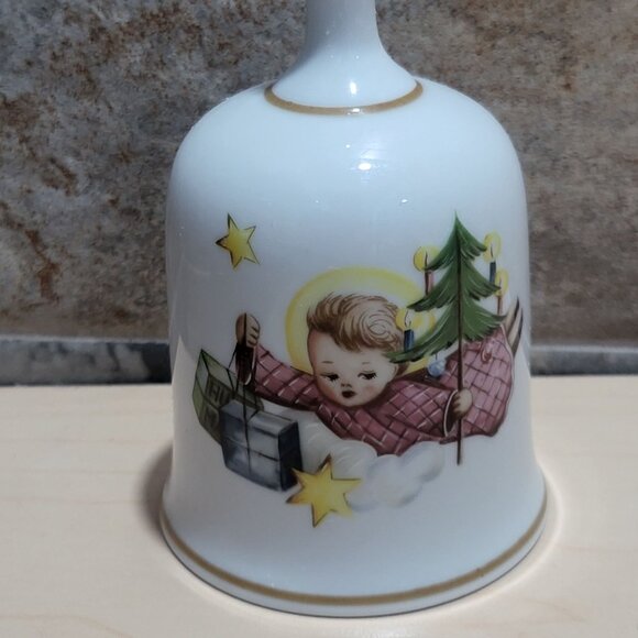 Vintage Porcelain Christmas Hummel Angel Bell 1987 - Picture 9 of 9